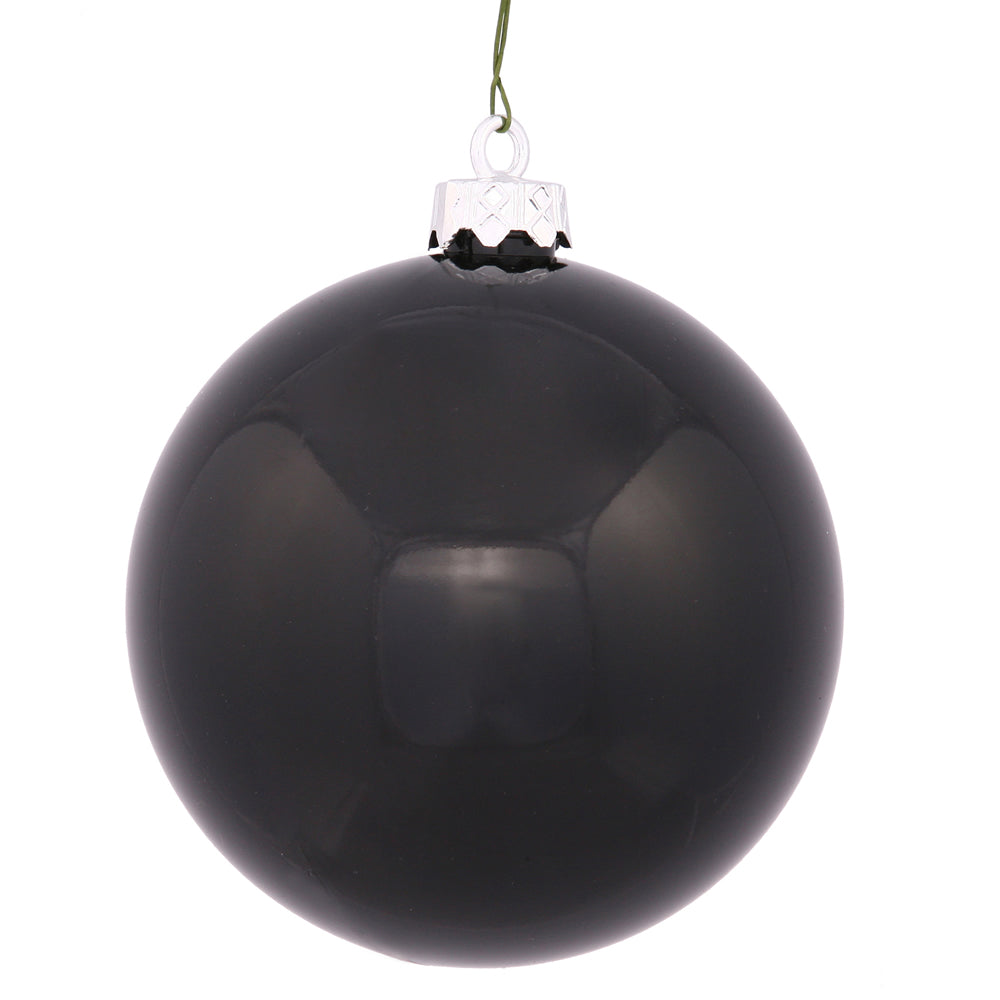 4" | 6" | 8" | 10" Black Shiny Seamless UV Ornament