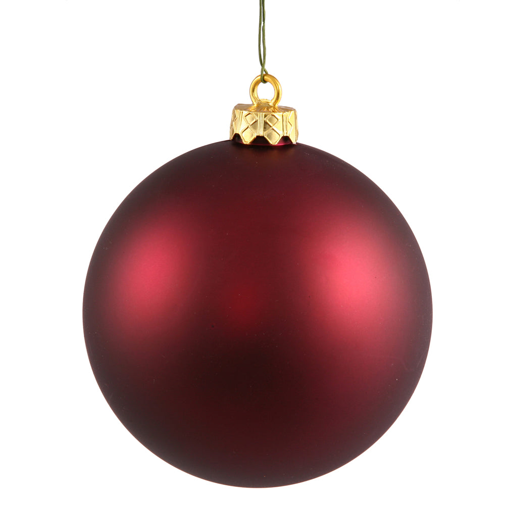 4" | 6" | 8" | 10" Wine Matte Seamless UV Ornament