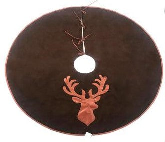 Velvet Embroidered Deer Christmas Decor