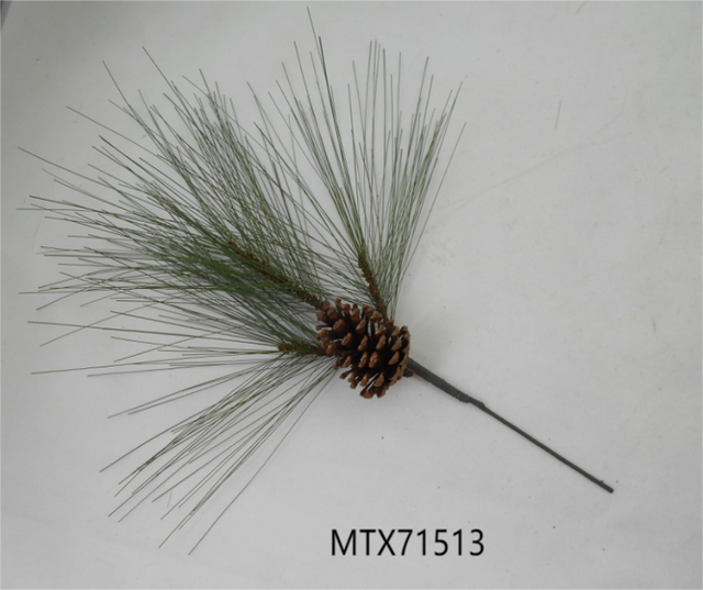 24" Longleaf Pine Spray with Pinecones