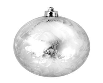 Frosted Ball Christmas Ornament