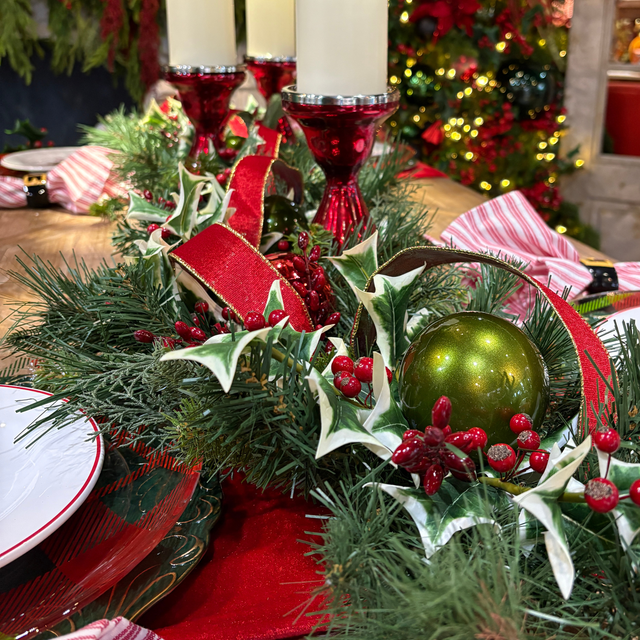 54" "Home for the Holly Days" Designer Christmas Garland
