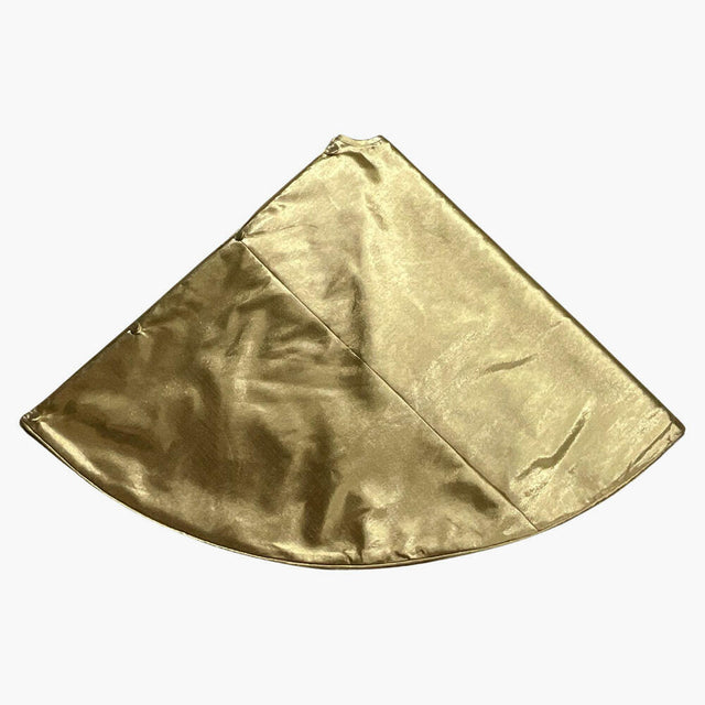 60" | 84" Gold Metallic Christmas Tree Skirt