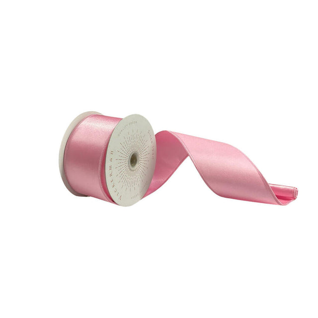 2.5" Pink Satin Ribbon | 10 Yards