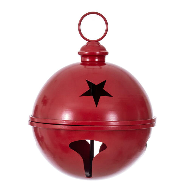 24" Extra Large Red Iron Bell Ornament