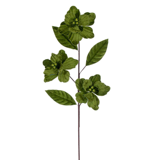 28" Velvet Trio Amaryllis Stem | Red | Green | Lime Green | Mocha | Midnight Blue