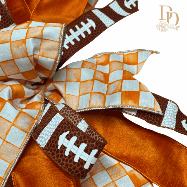 20" Tailgate Traditions Hand-Tied Designer Fall Bow