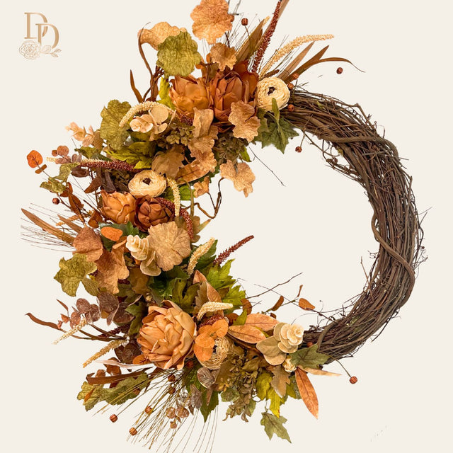 30" Taupe Meadow Designer Wreath
