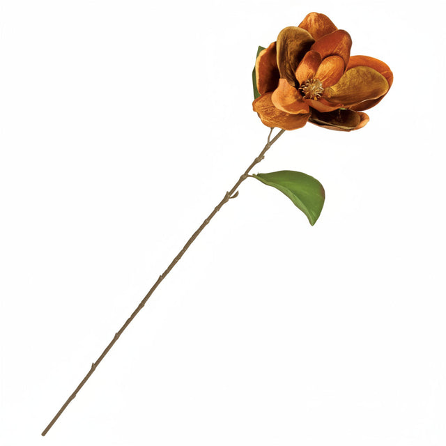 29" Glamour Velvet Magnolia Spray | Nutmeg