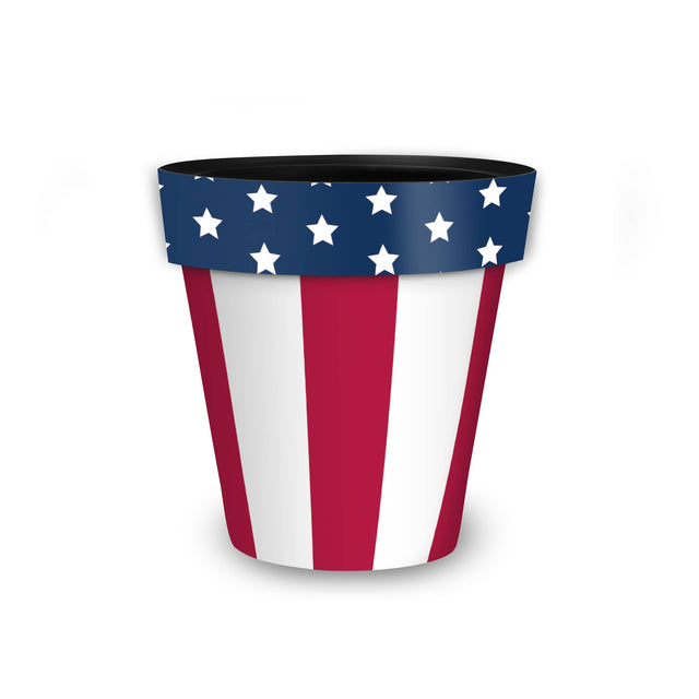 8.5 American Flag Small Planter