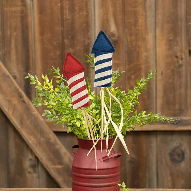 10.5" Felt Firecracker Pick | Red or Blue