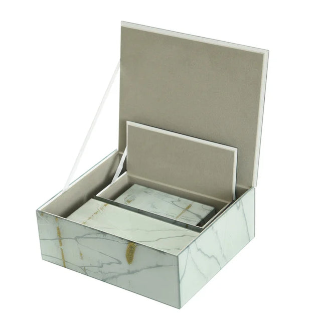 3.5" Melody Washed | Set of 5 Glass Boxes