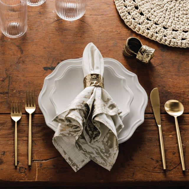 18" Gold Glimmer Napkins Set of 4