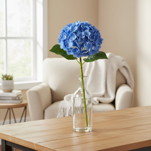 20" Blue Natural Touch Hydrangea