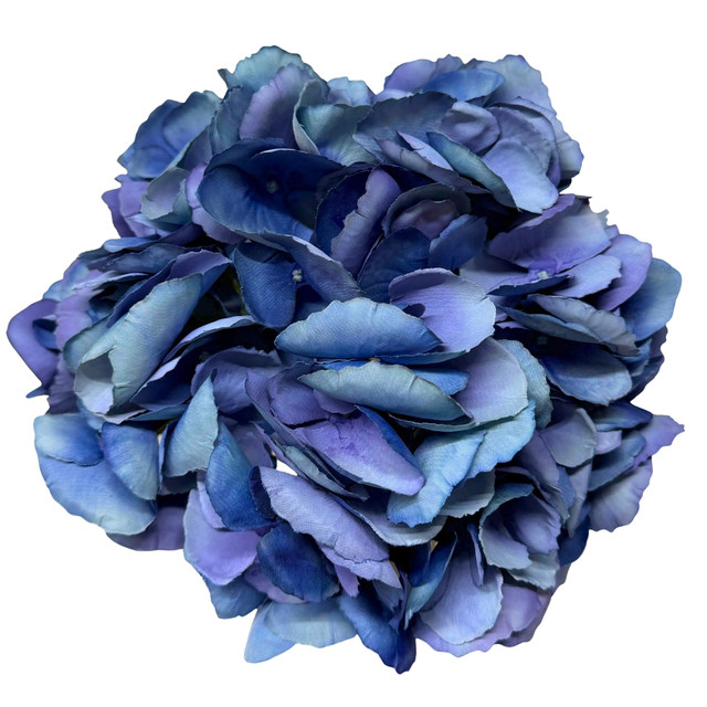 19" Blue Watercolor Hydrangea Stem