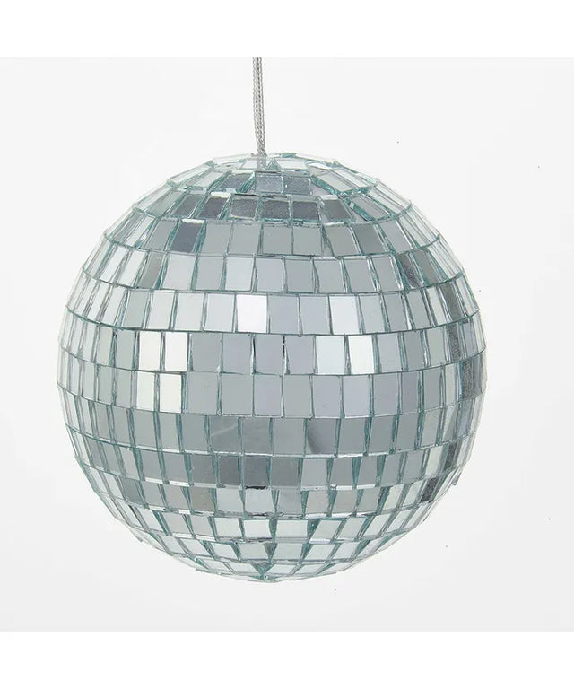 4" Silver Mirror Balls | Set of 4