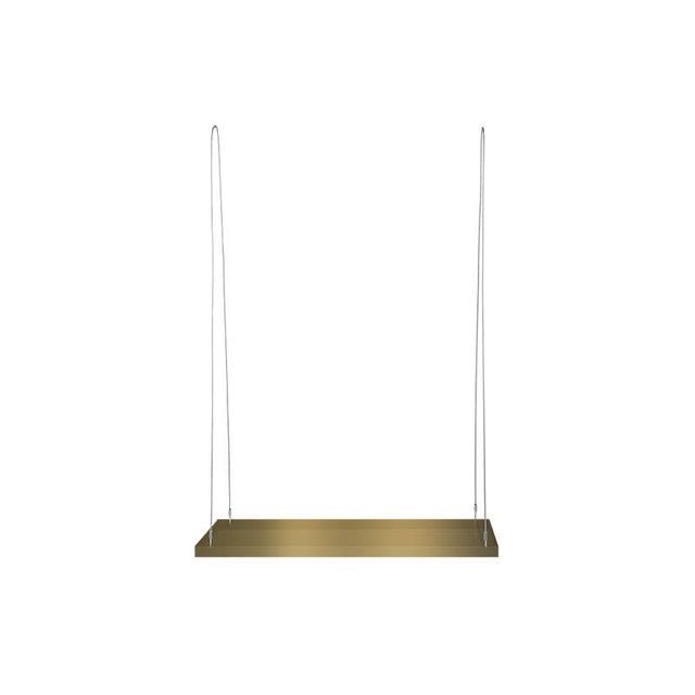 Rectangular Hanging Tray, Metal, Gold - Large