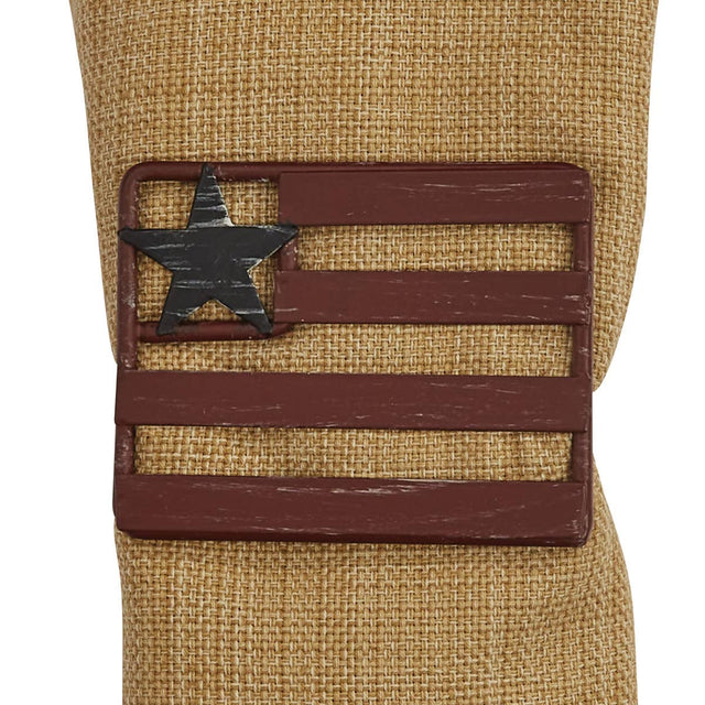 Rustic American Flag Napkin Ring