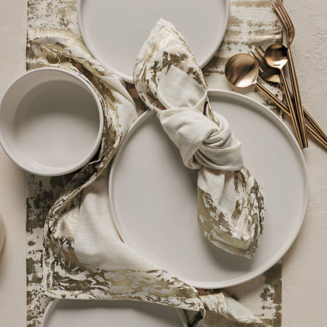 18" Gold Glimmer Napkins Set of 4