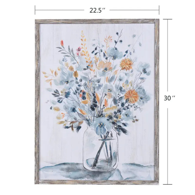 MASON BOUQUET I Wood Print 30in w. X 23in ht. X 1in d.