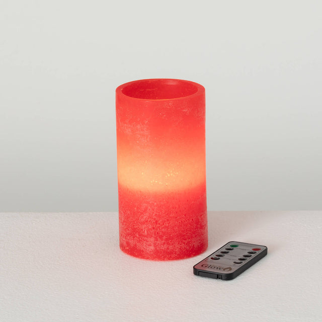 6" Timber LED Glow Candle | Cranberry
