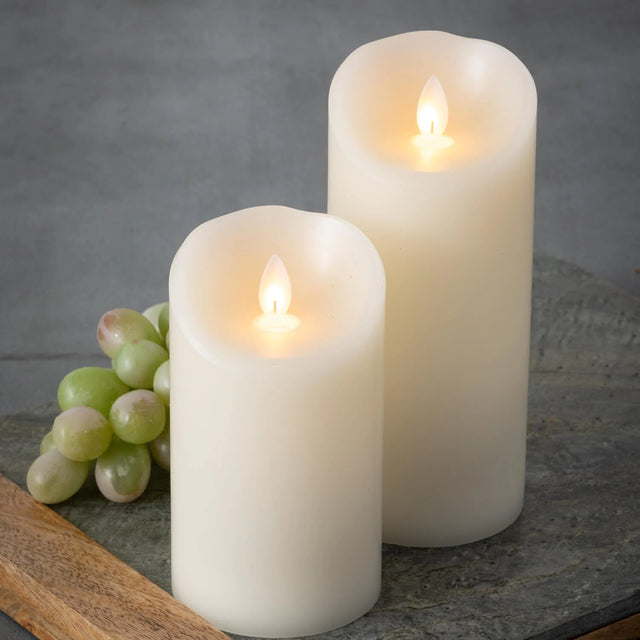 LED Wax Pillar Candles