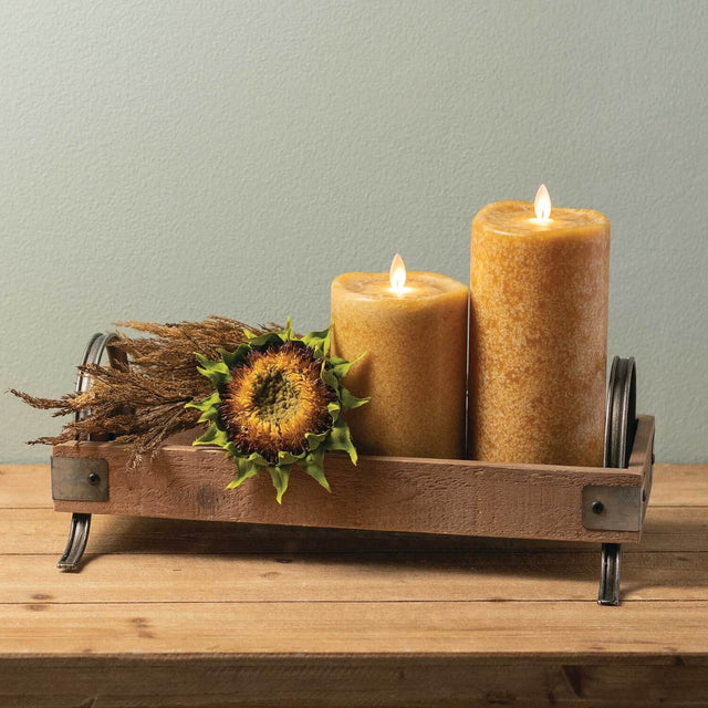 LED Wax Pillar Candles