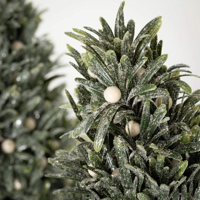 17"/24" Mistletoe Tree Set of 2