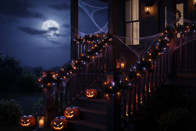 9' x 12" Blackforest Garland | Black