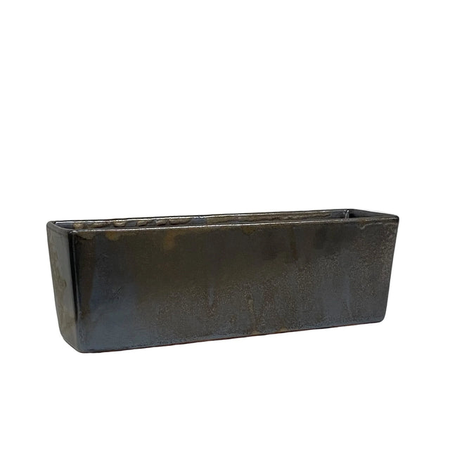 Sleek Black Planter Pot | 13.7"x4"x4.5"