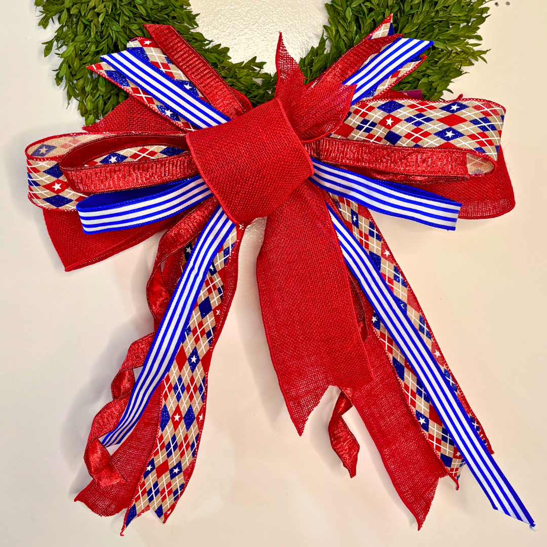 22" Summer Sparkler Handtied Designer Bow