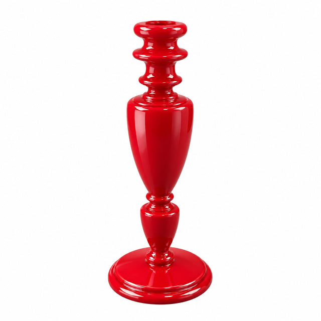 Glossy Red Taper Candle Holders | Sold Separately