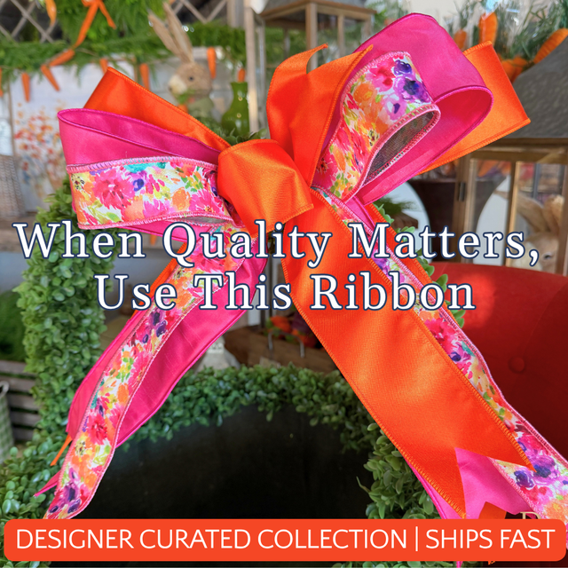 1.5"X10YDS Floral Impressions Deluxe Wired Ribbon