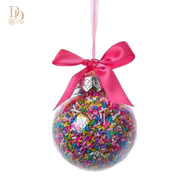 Bubblegum Balls with Sprinkles Ornaments