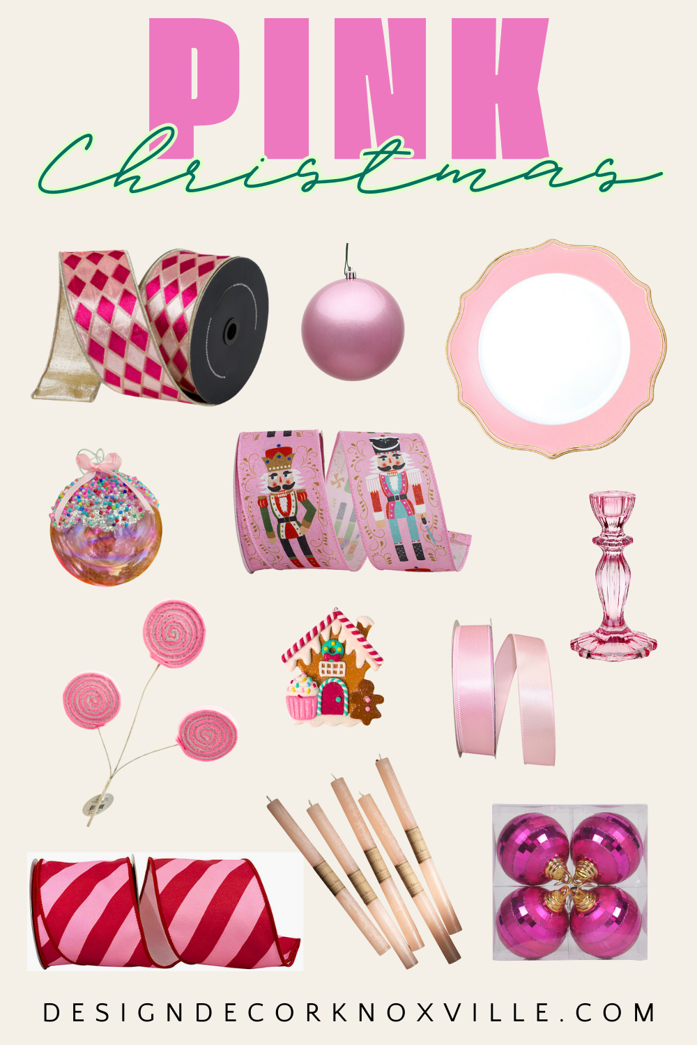 Pink Christmas Decorations