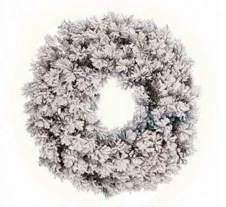 Flocked Wreaths, Swags & Teardrops