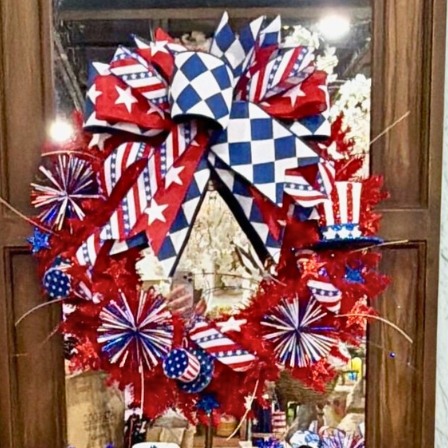 Patriotic Bows & Designer Decor