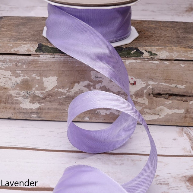 1.5" x 27yds French Wired Lavender Ribbon