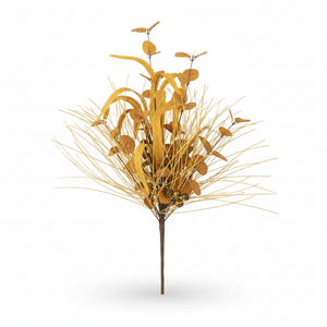 20.5" Mixed Fall Botanical Bush | Brown, Green, or Yellow