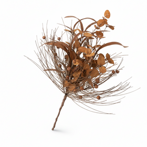 20.5" Mixed Fall Botanical Bush | Brown, Green, or Yellow