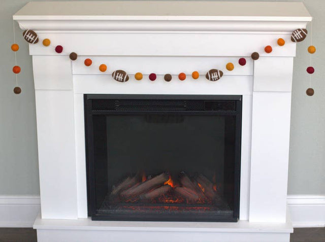 6' Fall Football Garland | Man Cave & Home Decor