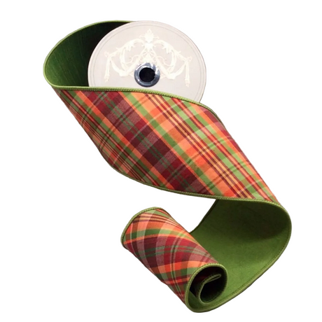 4 inch x 10 yards Dupioni Diagonal Auburn Plaid Ribbon