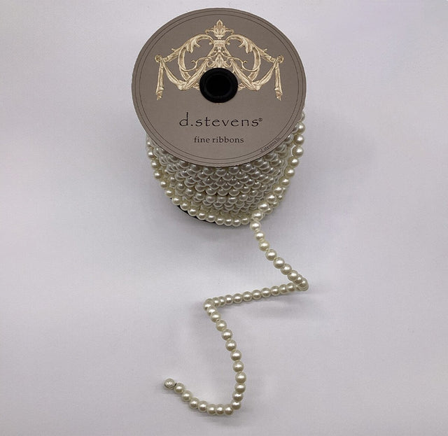 0.5" x 10yds Pearl Garland | Ivory