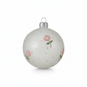 3" Baubles Glass Roses