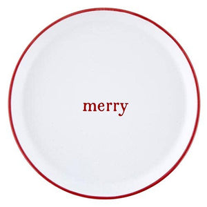 Face to Face Holiday Appetizer Plates, Set of 4