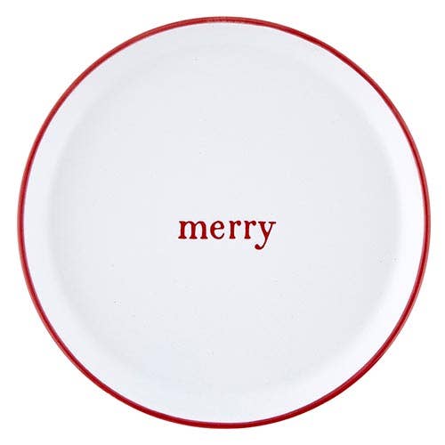 Face to Face Holiday Appetizer Plates, Set of 4