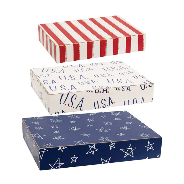 Americana Nesting Risers Set/3 | 8.5" 9.5" 11"
