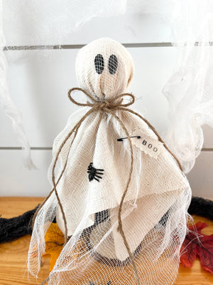 Rustic Primitive Halloween Ghost Decor | Extra Large or Large