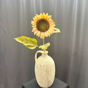 30" Beige Sunflower Stem