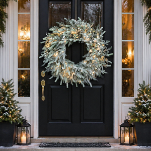 Frosted Norfolk Wreath, additional view